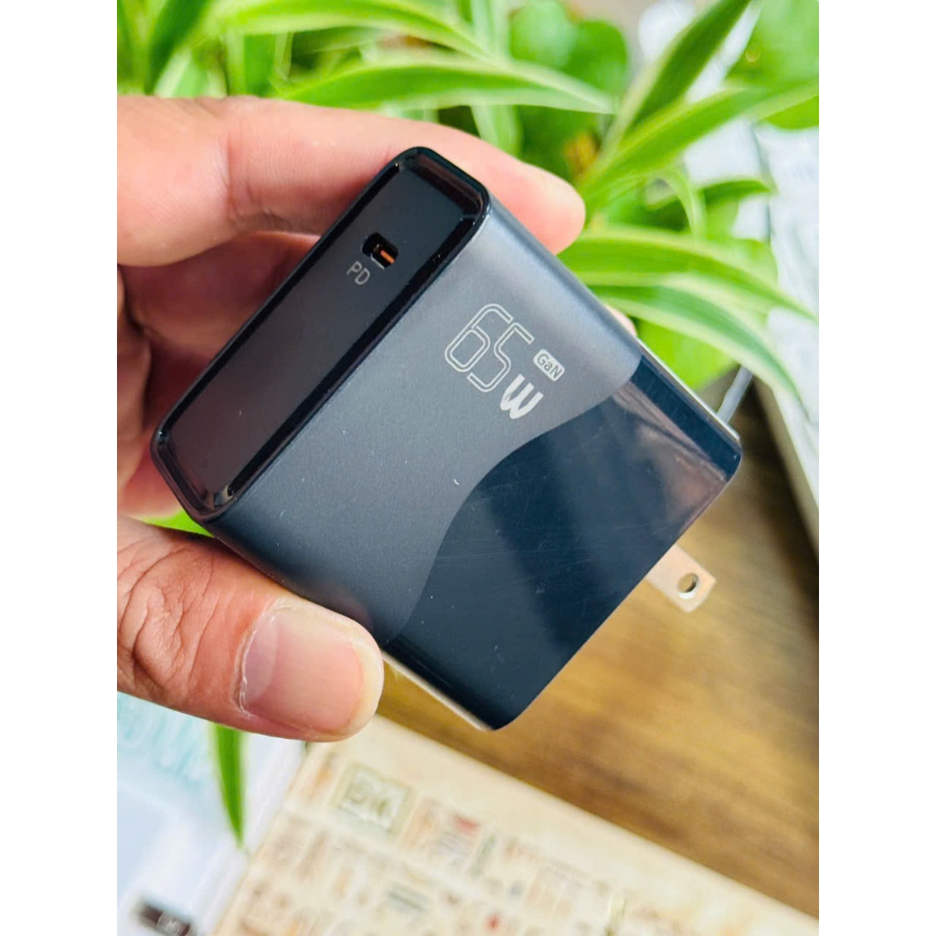 Cốc Sạc Nhanh Công suất - PD65W HubbSmart 3.0, Type-C, Sạc Laptop/Điện Thoại, Chính Hãng,BH 18 Tháng