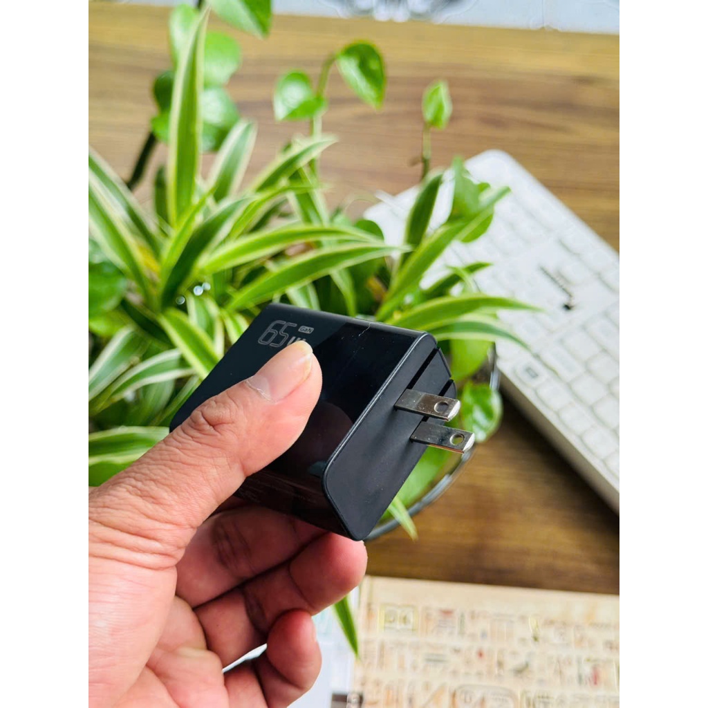 Cốc Sạc Nhanh Công suất - PD65W HubbSmart 3.0, Type-C, Sạc Laptop/Điện Thoại, Chính Hãng,BH 18 Tháng