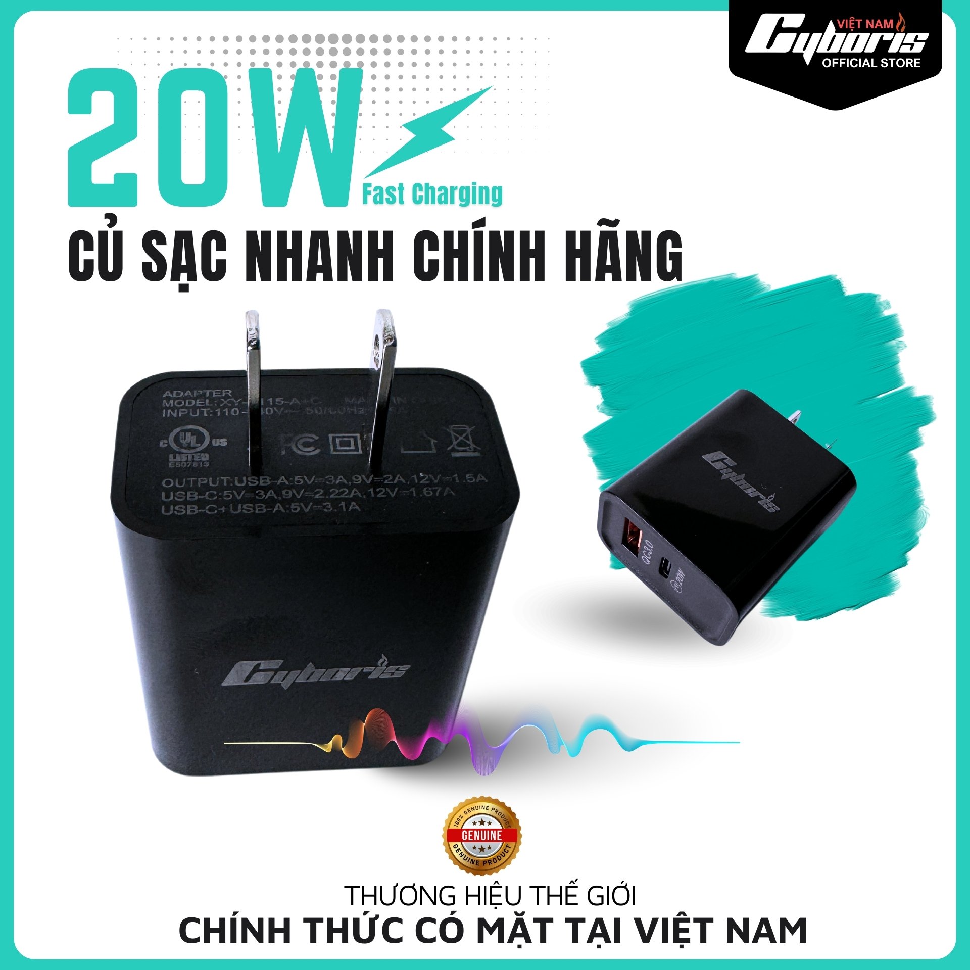 Củ sạc Cyboris