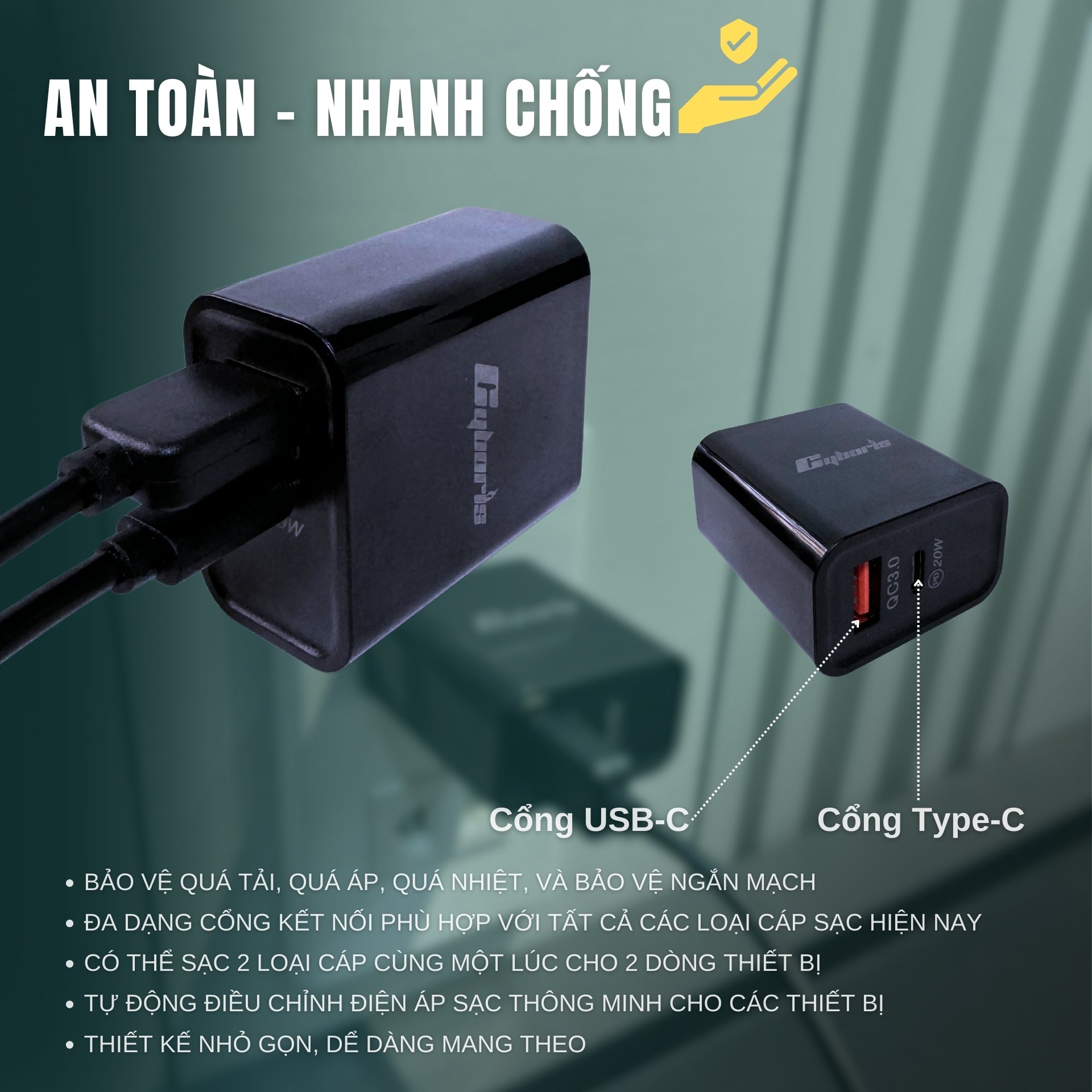 Củ sạc Cyboris