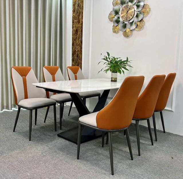 Bàn Ăn Mặt Đá 6 Ghế 901S