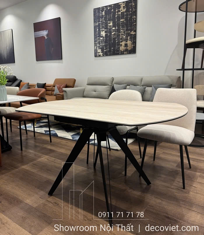 Bàn Ăn Tròn Mặt Đá Thông Minh 2470S