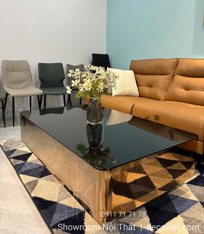 Bàn Sofa Phòng Khách Mặt Kính 398S