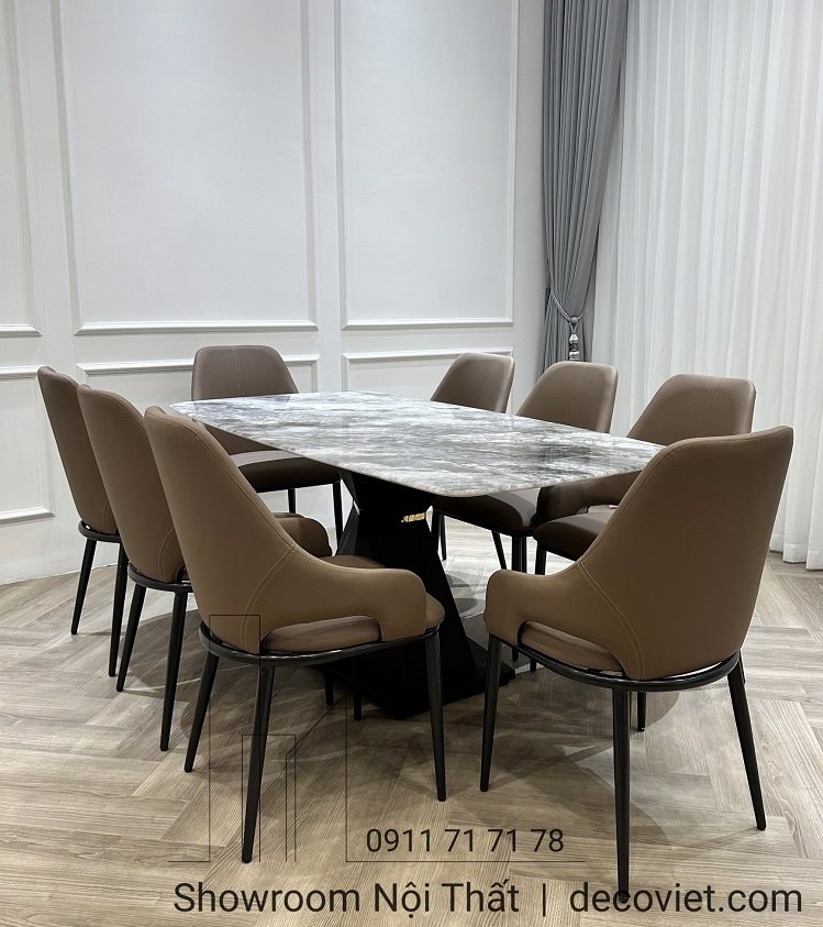 Bộ Bàn 8 Ghế Ăn Hiện Đại 1737S