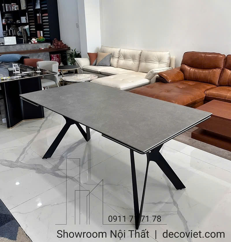 Bộ Bàn Ăn Thông Minh Mặt Đá Kéo Dài 2m6 10 Ghế 2462S