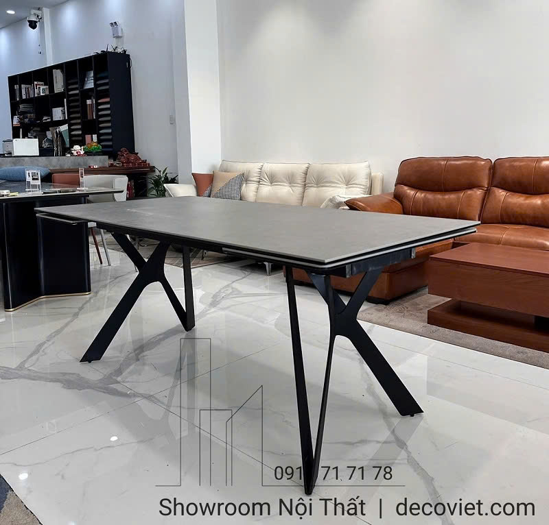 Bộ Bàn Ăn Thông Minh Mặt Đá Kéo Dài 2m6 10 Ghế 2462S