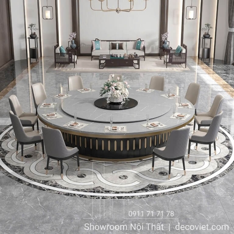 Bàn tròn 18 ghế là lựa chọn lý tưởng cho những bữa tiệc lớn 