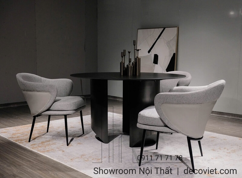 bàn tròn 2-4 ghế phù hợp nhà nhỏ