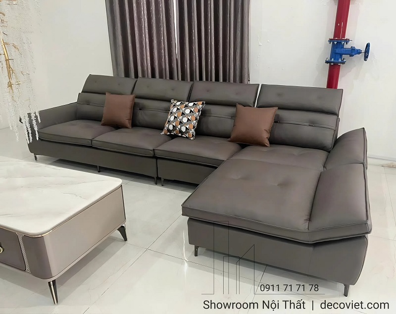 sofa chữ L nhập khẩu mềm mịn 