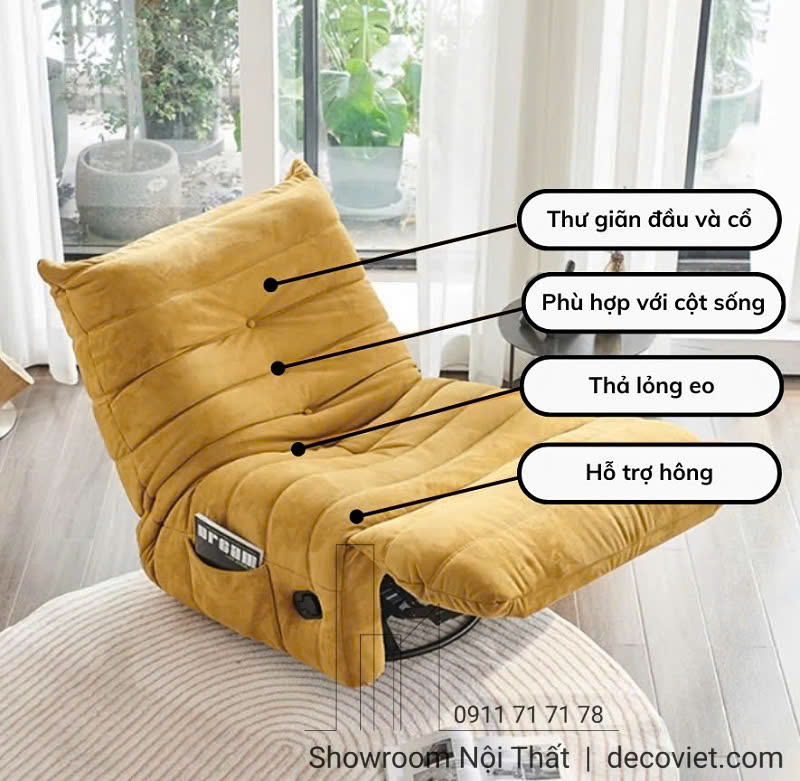Ghế Thư Giãn Chỉnh Cơ 3112T