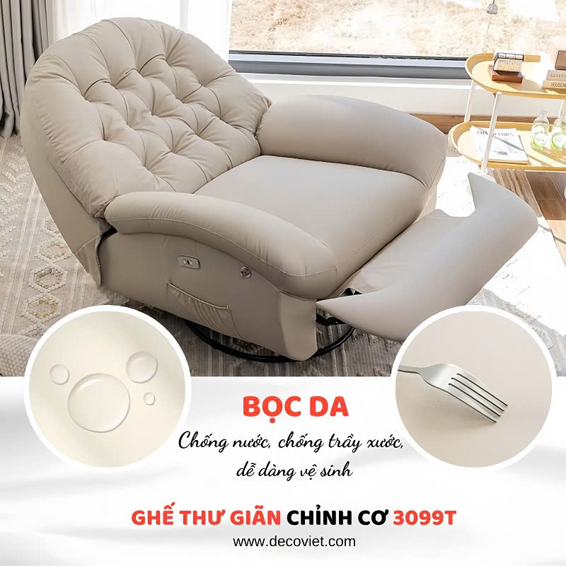 Ghế Thư Giãn Chỉnh Điện 3089T