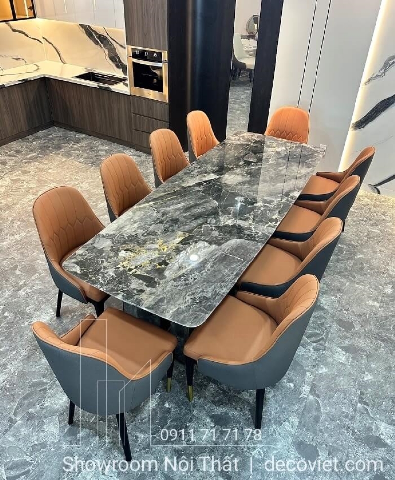 mẫu bàn ghế mặt đá cao cấp thiết kế sang trọng 