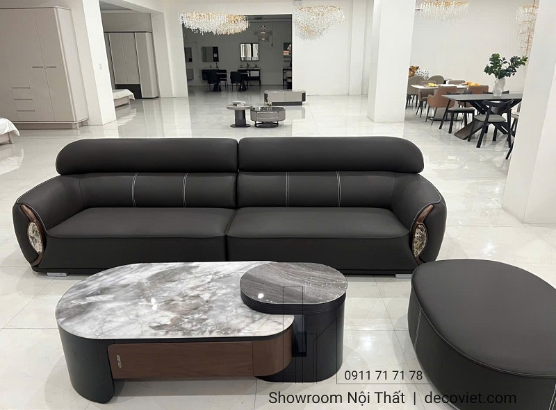 sofa da nhập khẩu thiết kế hiện đại