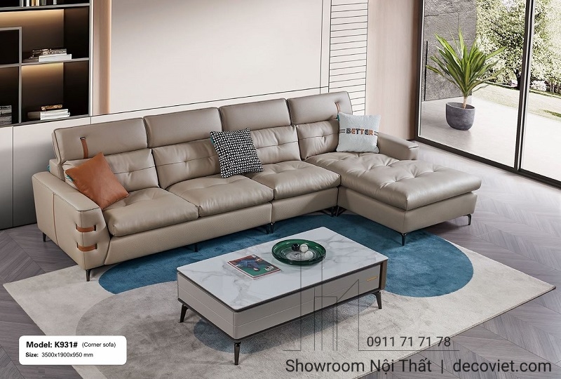 ghế sofa nhập khẩu phong cách hiện đại 