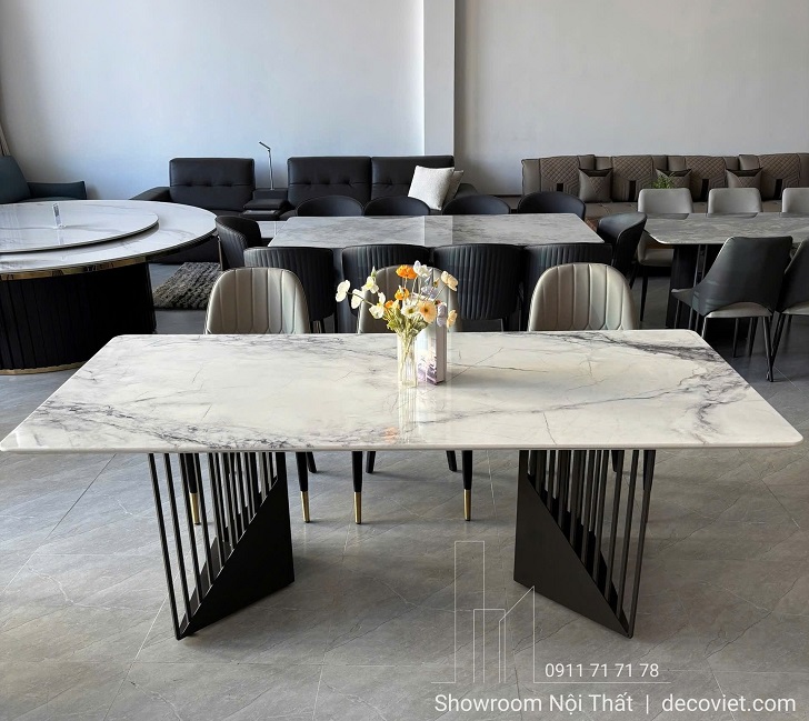 Bàn Ăn 6 Ghế Mặt Đá Nhập Khẩu 2856S