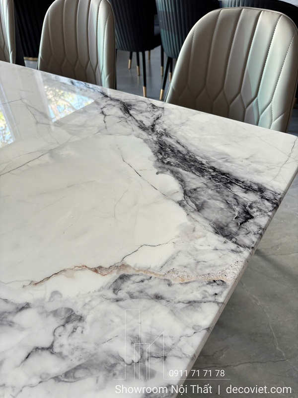 Bàn Ăn 6 Ghế Mặt Đá Nhập Khẩu 2856S