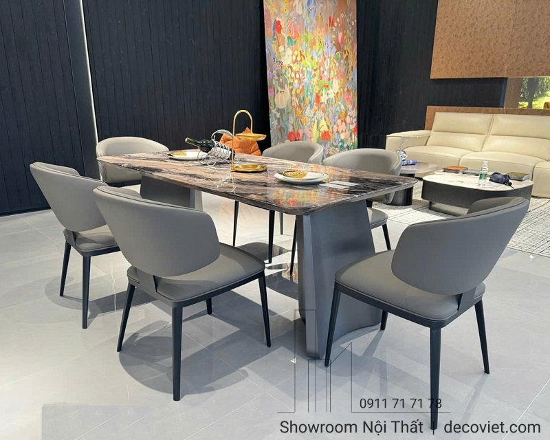 Bàn Ăn Mặt Đá Cẩm Thạch 2620S