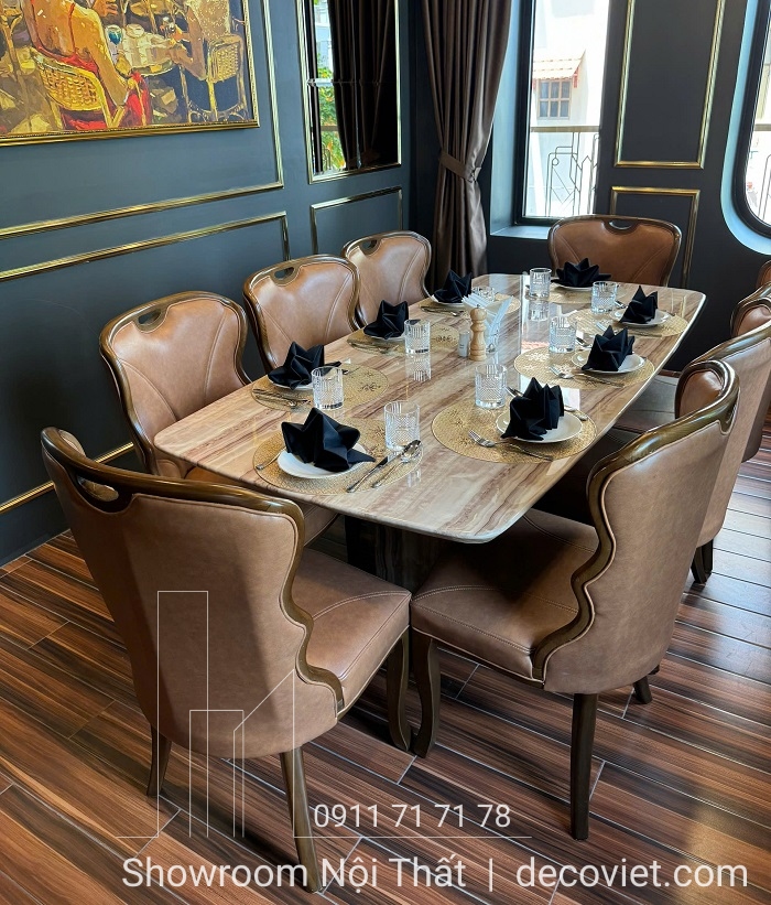 Bàn Ăn 8 Ghế Nhà Hàng Cao Cấp 2038S