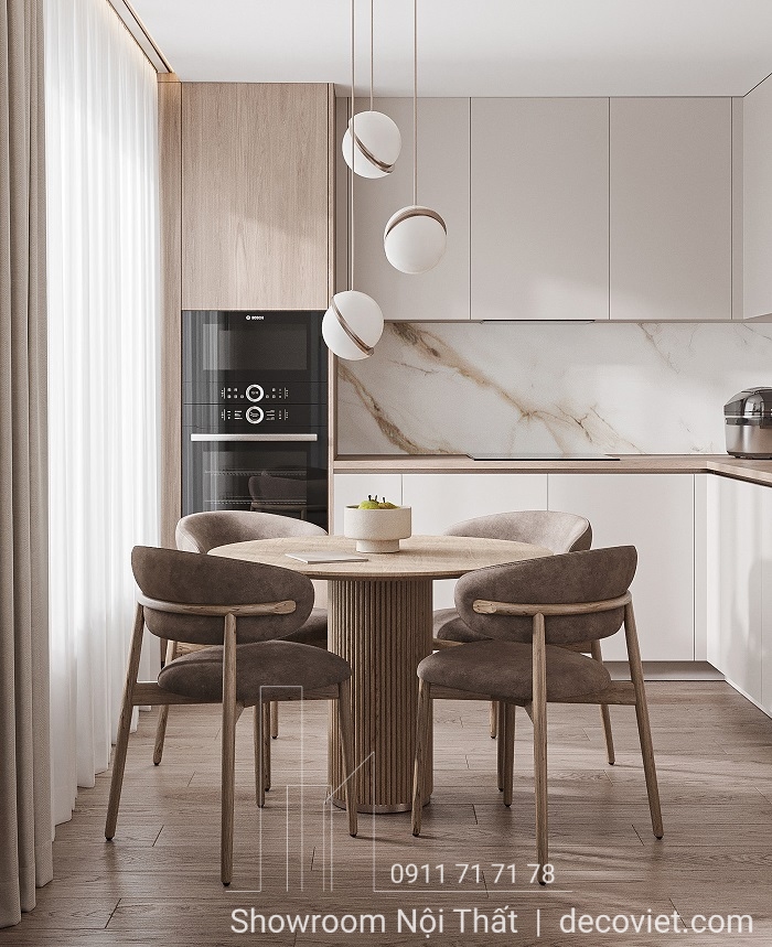 Bàn Ăn Gỗ 4 Ghế Giá Rẻ 2031S