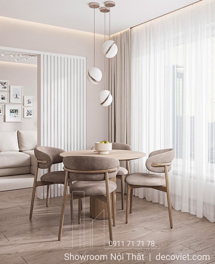 Bàn Ăn Gỗ 4 Ghế Giá Rẻ 2031S