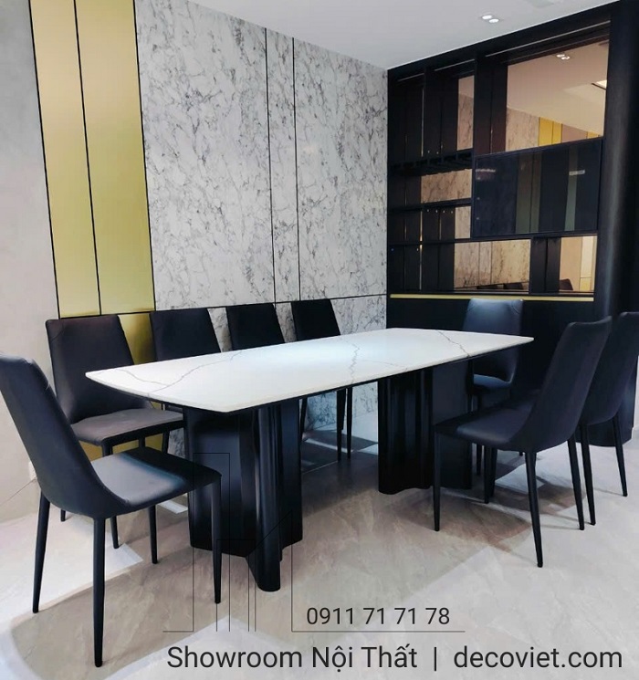 Bàn Ăn Mặt Đá 10 Người 2076S