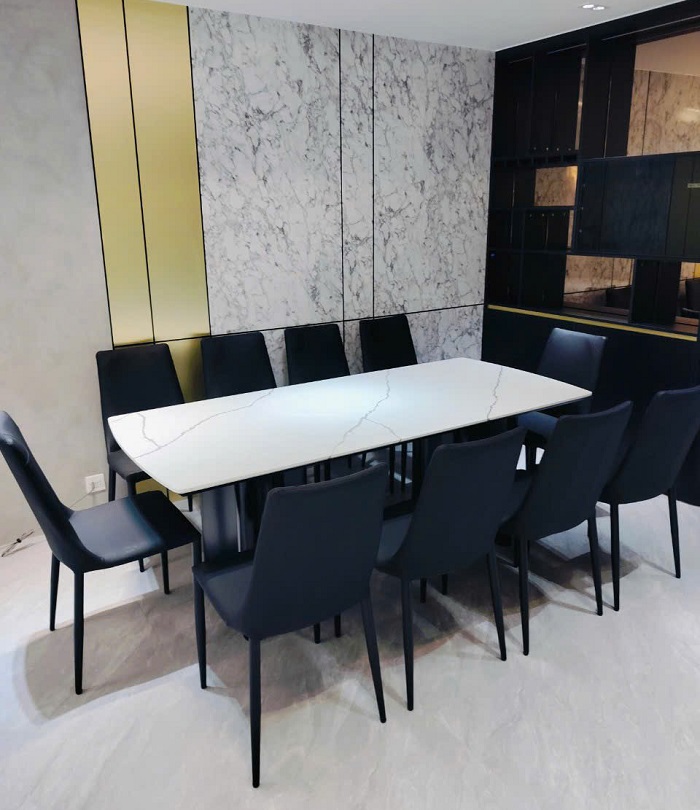 Bàn Ăn Mặt Đá 10 Người 2076S