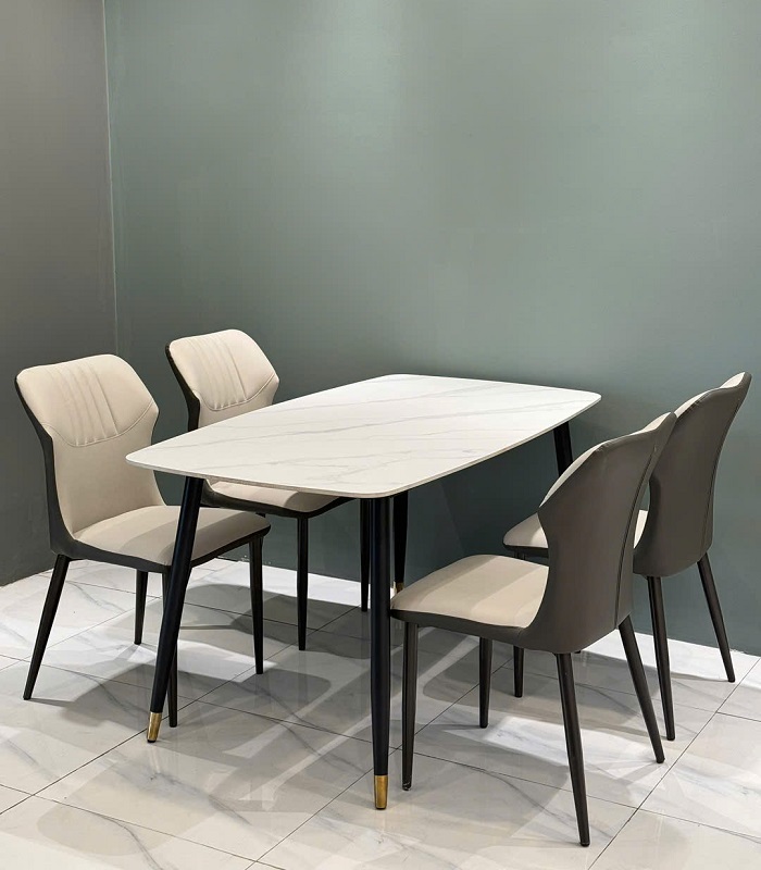 Bàn Ăn Mặt Đá 1m2 4 Ghế 2642S
