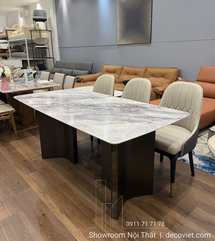 Bàn Ăn Mặt Đá 6 Ghế Sang Trọng 2884S