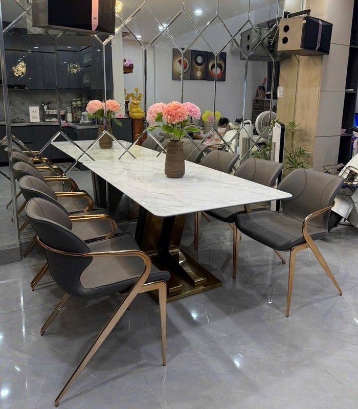 Bàn Ăn Mặt Đá 6 Người 2850S