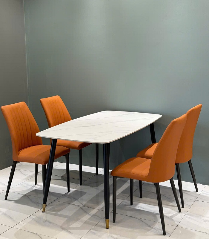 Bàn Ăn Mặt Đá Nhỏ Gọn 4 Ghế 2643S