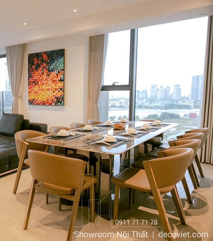 Bàn Ăn Mặt Đá Tự Nhiên 2704S