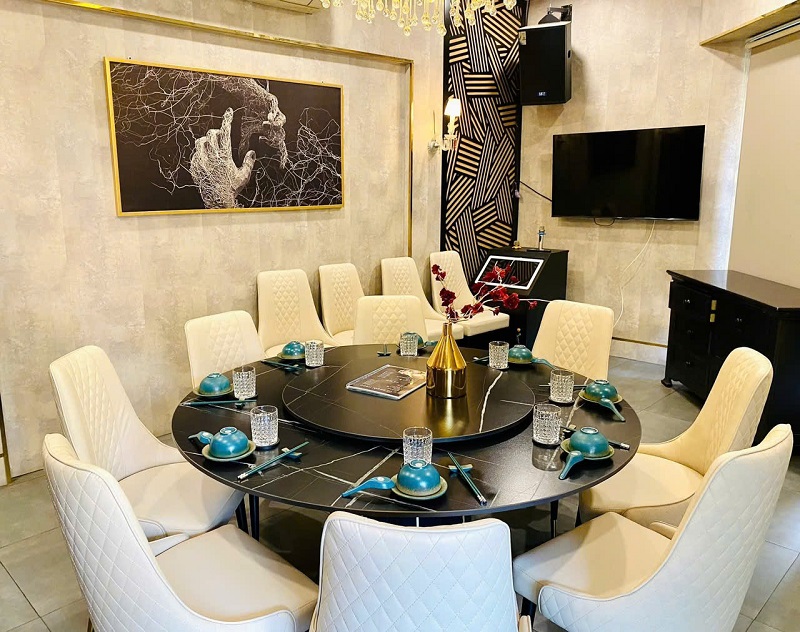 Bàn Ăn Nhà Hàng 8 Người 2507S