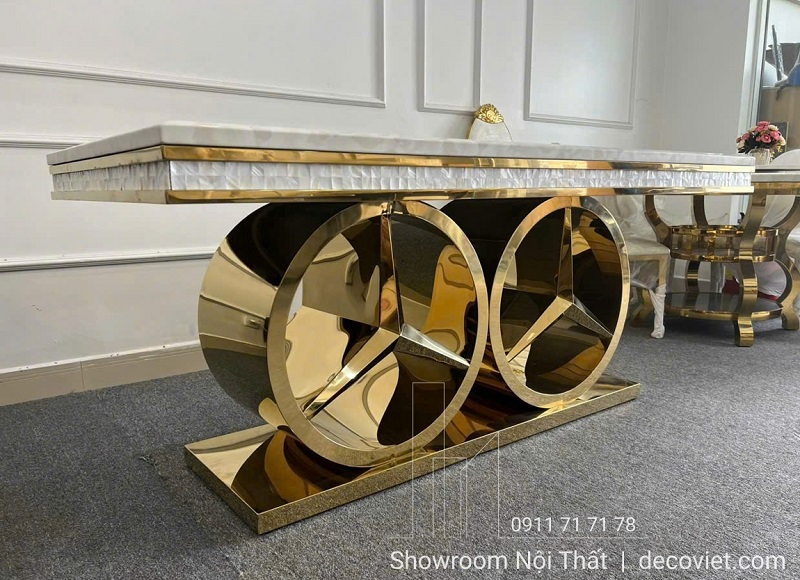 Bàn Ăn Tân Cổ Điển 6 Ghế 2798S