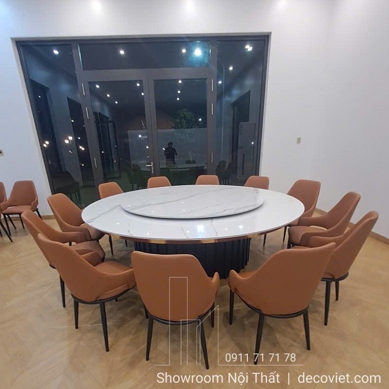 Bàn Ăn Tròn 12 Ghế Nhập Khẩu 2785S