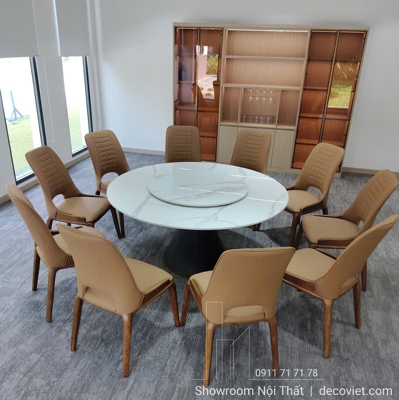 Bàn Ăn Tròn 1m5 10 Ghế 2778S