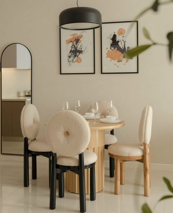 Bàn Ăn Tròn 4 Ghế Đẹp 2030S