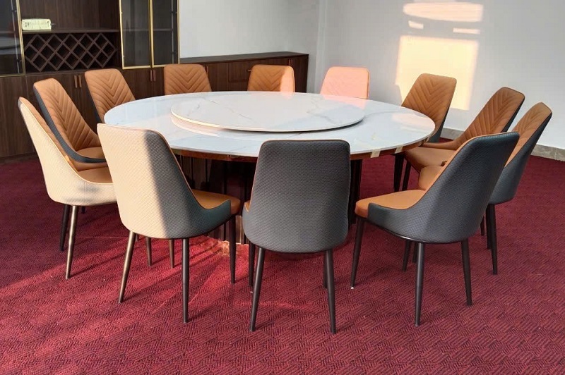 Bàn Ăn Tròn Mặt Đá 12 Người 2842S