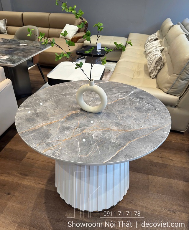 Bàn Ăn Tròn Mặt Đá 4 Ghế 2791S