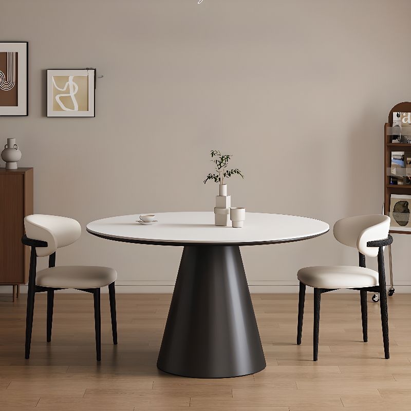 Bàn Ăn Tròn Mặt Đá 4 Ghế 2835S