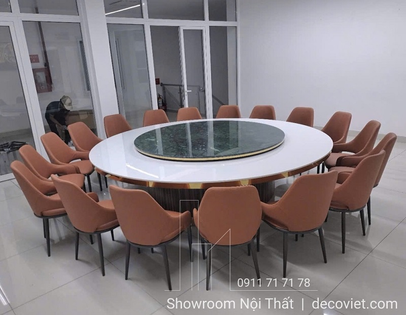 Bàn Ăn Tròn Nhà Hàng 18 Ghế 2508S