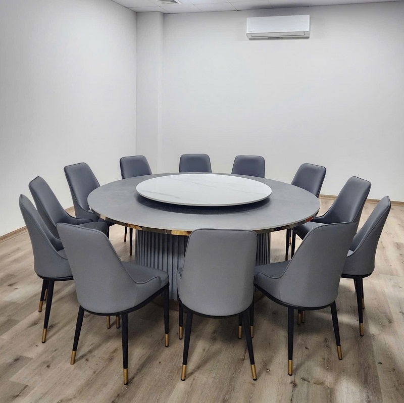 Bàn Ăn Tròn Xoay 12 Ghế 2816S