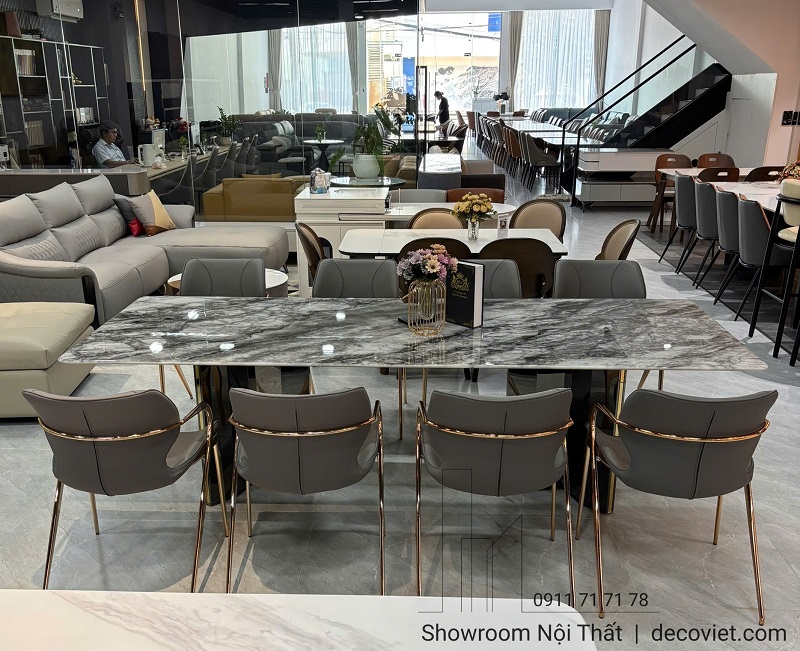 Bàn Ăn Tự Nhiên Chân Inox 2826S