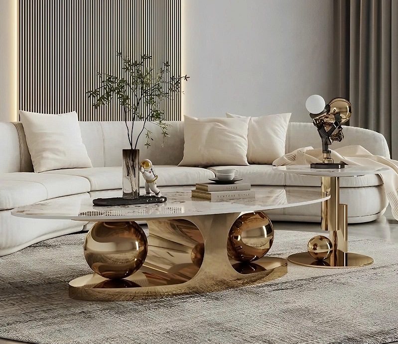 Bàn Trà Sofa Mặt Đá 414S