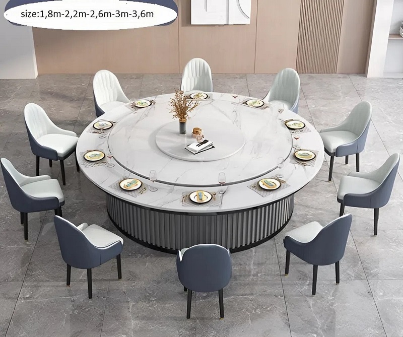 Bàn Tròn Mâm Xoay 10 Ghế 2771S