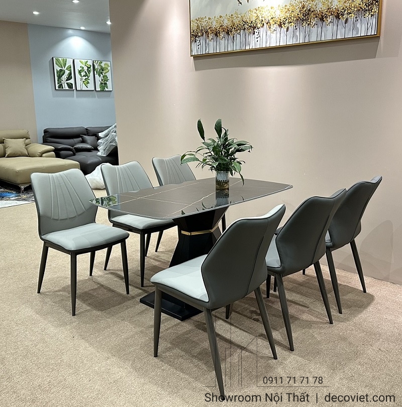 Bộ Bàn Ăn 6 Ghế Mặt Đá 1188S