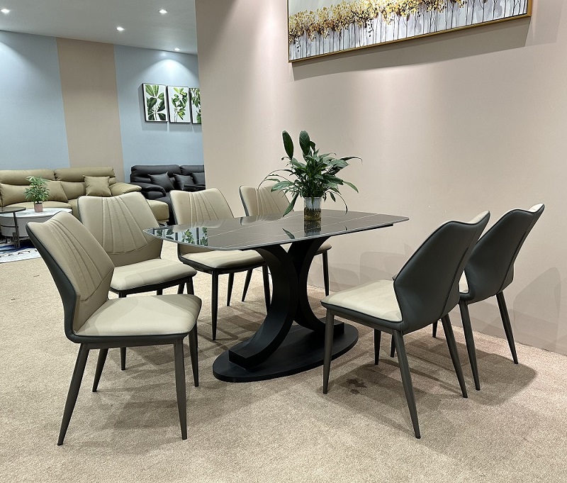 Bộ Bàn Ăn Mặt Đá Hiện Đại 1193S