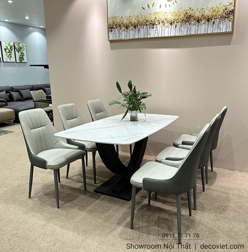 Bàn Ăn Mặt Đá 6 Ghế 1194S