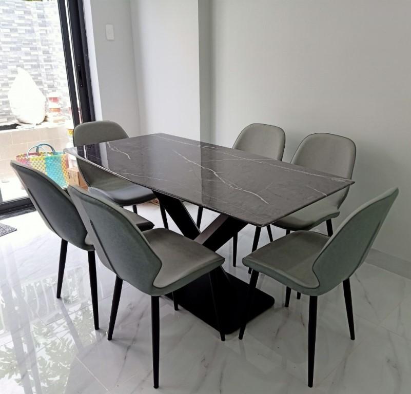 Bàn Ăn Mặt Đá 6 Ghế 511S