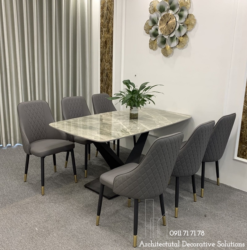 Bộ Bàn Ăn Mặt Đá 6 Ghế 820S