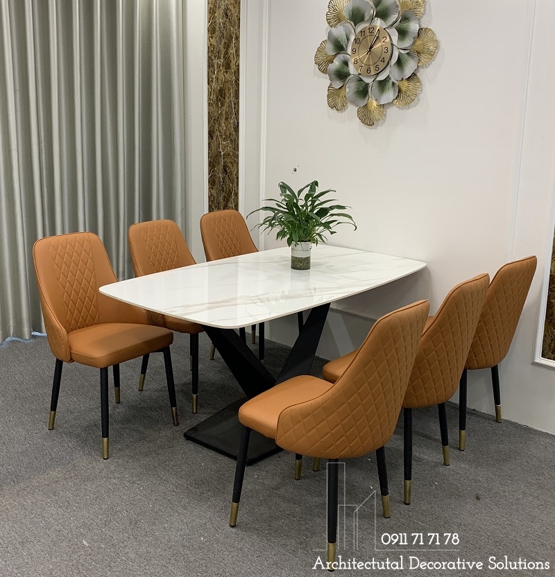 Bộ Bàn Ăn Mặt Đá 6 Ghế 820S